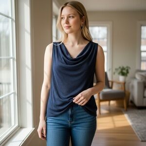 Boden Navy Blue Tank Top